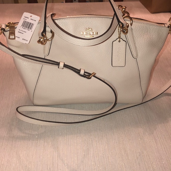White Coach Kelsey Crossbody Satchel - Picture 2 of 6